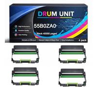 Unidad de Tambor 55B0ZA0 Compatible con Lexmark 55B0ZA0 40000 Páginas para Impresoras MX331 MS331 MS331dn MX331adn MX431 MS431 MX431adn MX431adw MS431dn MS431dw MX432adwe