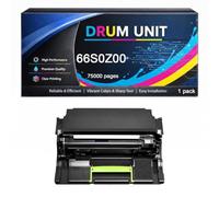 Unidad de Tambor 66S0Z00 con Chip de Repuesto Compatible con Lexmark 24B7542 M3350 XM3350 Alto Rendimiento 75000 páginas para impresoras M3350 XM3350