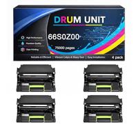 Unidad de Tambor 66S0Z00 con Chip de Repuesto Compatible con Lexmark 24B7542 M3350 XM3350 Alto Rendimiento 75000 páginas para impresoras M3350 XM3350