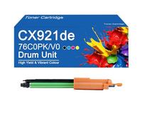 Unidad de Tambor Compatible con Lexmark 76C0PK0 76C0PV0 Unidad fotoconductora Funciona con impresoras Lexmark CS921de CS923de CX920de CX921de CX922de,CX921de-Black