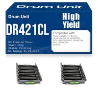 Unidad de Tambor Compatible HL-L8260CDW HL-L8360CDW Tambor de Imagen DR421 lto Rendimiento para Brother DCP-L8410CDW MFC-L8690CDW MFC-L8900CDW Impresoras 30000 páginas,2PC-Black