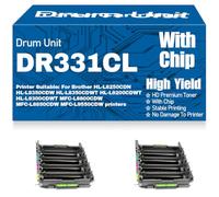 Unidad de Tambor de Imagen Compatible DR331 e Alto Rendimiento para Brother HL-L8250CDN HL-L8350CDW HL-L8350CDWT HL-L9200CDWT L9300CDWT MFC-L8600CDW L8850CDW L9550CDW,2PC-DR321CL