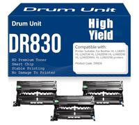 Unidad de Tambor de Imagen DR830 para Brother HL-L2400D HL-L2405W HL-L2420DW HL-L2460DW HL-L2460DWXL HL-L2865DW,3PC-Black