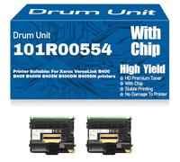 Unidad de Tambor de imágenes Compatible 101R00554 para Xerox VersaLink B400 B405 B400N B405N B400DN B405DN Impresoras Alto Rendimiento 80000 páginas,2PC-Black
