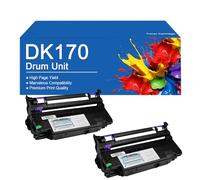 Unidad de Tambor de Repuesto DK170, Compatible con los Modelos DK150 para impresoras Kyocera P2135dn, M2535dn, FS-1120DN, 1320DN y 1350DN.,DK170-2Set