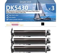 Unidad de Tambor DK5430 Compatible | para Kyocera ECOSYS PA2100cwx PA2100cx MA2100cfx MA2100cwfx Impresoras, Alta Capacidad 90000 Páginas,Black-3 pack