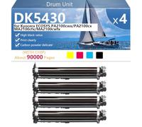 Unidad de Tambor DK5430 de alta Capacidad | para Kyocera ECOSYS PA2100cwx PA2100cx MA2100cfx MA2100cwfx Impresoras, Transparente y de larga Duración,BCMY-1 pack
