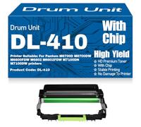 Unidad de Tambor DL-410 Compatible con el Tambor de Imagen DL410 para Pantum M6700D M6700DW M6800FDW M6802 M6802FDW M7100DN M7100DW Impresoras de Alto Rendimiento,1PC-Black