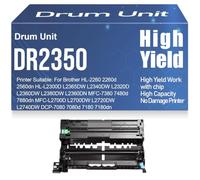 Unidad de Tambor DR2350 para Brother HL-2260 2260d 2560dn L2300D L2365DW L2340DW L2320D L2360DW L2380DW L2360DN MFC-7380 7480d 7880dn L2700DW L2720DW L2740DW DCP-7080 7180,1PC-Black