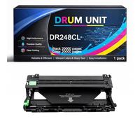 Unidad de Tambor DR248 ompatible para Brother DR248 TN248 TN248XL para MFC-L3740CDWE MFC-L3760CDW HL-L3240CDW HL-L3220CWE DCP-L3560CDW MFC-L8390CDW DCP-L3520CDWE Impresoras,Magenta-1pack