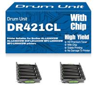 Unidad de Tambor DR421 ompatible para Brother HL-L8260CDW HL-L8360CDW DCP-L8410CDW MFC-L8690CDW MFC-L8900CDW Impresoras Alto Rendimiento: 30 000 páginas,2PC-Black