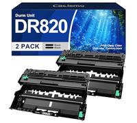 Unidad de Tambor DR820, Repuesto para Tambor DR 820 Brother DR-820 Compatible con Brother HL-L6200DW Drum, MFC-L5900DW MFC-L5850DW HLL6200DW MFC-L5700DW L5800DW L5200DW L6800DW, 2 Unidades Negras,