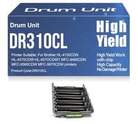 Unidad de Tambor MFC-9460CDN 9560CDW 9970CDW Compatible DR310CL Tambor de Imagen para Brother HL-4150CDN HL-4570CDW HL-457OCDWT Impresoras Alto Rendimiento 25000 páginas,1PC-DR310CL