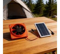 Unidad de ventilación solar de 12 V con panel de 10 W para yates, caravanas, invernaderos, remolques, cobertizos, talleres y edificios agrícolas
