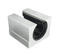 Unidad deslizante con rodamiento lineal de bolas SBR25UU, riel guía con soporte cilíndrico de aluminio y orificio de 25 mm de diámetro.