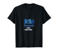 Unidad Europea Bandera Orgullo Retro Estrellas Camiseta