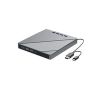 Unidad Externa de CD/DVD Blu-Ray 7 en 1 para Portátil, con Ranuras USB 3.0, Reproductor, Grabador y Lector de CD/DVD Portátil.