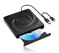Unidad Externa de CD/DVD para Laptop, Unidad de DVD Externa, Reproductor de DVD, Lector de CD portátil para Laptop, grabadora de CD Compatible con PC Windows 11/10//7, Linux, Mac OS