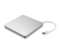 Unidad externa de CD/DVD para portátil, unidad de CD/DVD portátil Plug and Play con ranura y adaptador USB C de última generación para Apple, PC,