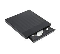 Unidad Externa de CD DVD, USB 3.0 Tipo C Unidad óptica de CD DVD ROM, Grabadora de CD para Grabación de Música de Películas, Lector Regrabador de CD DVD ROM Portátil, para Win, para Linux,(Negro)