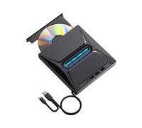 Unidad Externa de CD y DVD USB 3.0 Unidad de CD/DVD +/-RW Portátil de Alta Velocidad con Lector de Tarjetas , Grabadora de CD ROM y Conexión USB-C