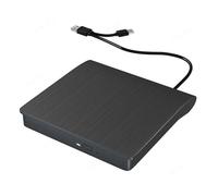 Unidad Externa de DVD BLU-Ray USB 3.0 Tipo C, Unidad óptica, Reproductor CD/DVD-RW, Grabador/Lector for Ordenador portátil y Windows