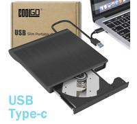 Unidad externa delgada de CD/DVD RW USB+Tipo-C para grabadora/grabadora de ordenador portátil