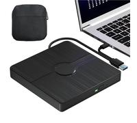 Unidad Externa portátil 3D, Reproductor de CD y DVD Externo con Puerto Dual USB 3.0 Tipo C for computadora