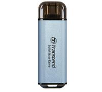 Unidad externa SSD Transcend ESD300C 1 TB aluminio azul USB Tipo C