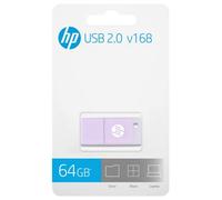 Unidad flash HP v168 64GB USB 2.0 Tipo A Rosa factor de forma compacto