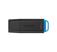 Unidad flash Kingston DataTraveler Exodia 128GB USB 3.2 Gen 1 Negro Azul