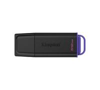 Unidad flash Kingston DataTraveler Exodia 512GB USB 3.2 Gen 1 negra y violeta