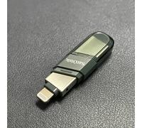 Unidad Flash USB SanDisk IXpand Flash Drive Flip OTG Lightning 128GB 256GB Pen Drive MFi para iPhone, iPad y USB Tipo-C U Disk IX90N Black