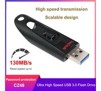 Unidad Flash SanDisk Ultra USB3.0 256GB 128GB 64GB Flashdisk 32G 512GB USB 3,0 Pen Drive 130 MB/s USB Stick para PC/portátil U Disk