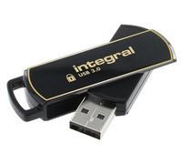 Integral Memoria USB 3.0 Segura pendrive 64 GB Secure360 Software encriptado de 256 bits - Partición Doble de Trabajo y encriptada, protección con contraseña y Carcasa giratoria 360º