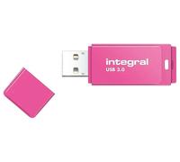 Unidad Flash USB 3.0 Neon, 128GB Rosa - INFD128GBNEONPK3.0