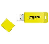 Unidad Flash USB 3.0 Neon, 64GB Amarillo - INFD64GBNEONYL3.0