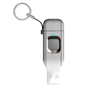 Unidad flash USB 3.0 tipo C con huella dactilar, memoria USB OTG de metal para portátil, teléfono, bloqueo, 64 GB