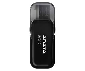 Unidad flash USB ADATA UV240 - 32 GB - USB 2.0 - Tapa - Negro
