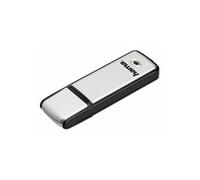 Unidad flash USB "Fancy", USB 2.0, 64 GB, 10 MB/s, negro/plata, embalaje delgado