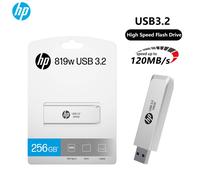 Unidad Flash USB HP 819w 3,2 128GB 64GB palos de alta velocidad almacenamiento externo unidad de bolígrafo de Metal personalidad creativa música de coche
