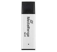Unidad flash USB MediaRange MR1899 16 GB USB 3.2 Gen 1 Negro Plata