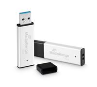 Unidad flash USB MediaRange MR1902 128 GB USB 3.2 Gen 1 negra y plata