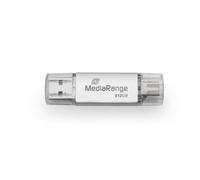 Unidad flash USB Mediarange MR940-1 512 GB USB-A USB-C 400MB/s Plata