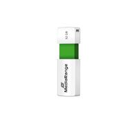 Unidad flash USB MediaRange MR973 32 GB USB 2.0 deslizante verde blanco