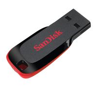 Unidad Flash USB Sandisk Cruzer Blade, 64 GB, Negro/Rojo (SDCZ50-064G-A46)