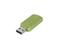 Unidad Flash Verbatim PinStripe 128 GB USB 2.0 Verde Deslizar