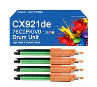 Unidad fotoconductora de Repuesto 76C0PK0 76C0PV0 para Impresora Lexmark CS921de, CS923de, CX920de, CX921de y CX922de. Fácil de Instalar y Usar.,CX921de-4Color