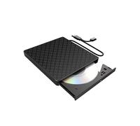 Unidad Grabadora de CD/DVD Externa Multifuncional Negra con Ranuras /TF y USB 3.0 Unidad Óptica para PC Portátil