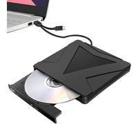Unidad IN1USB HUB, funcionalidad Blu-ray, grabadora de CD/DVD portátil de alta velocidad con USB 3.0 y tipo C para Windows, Mac, Linux OS, Plug &